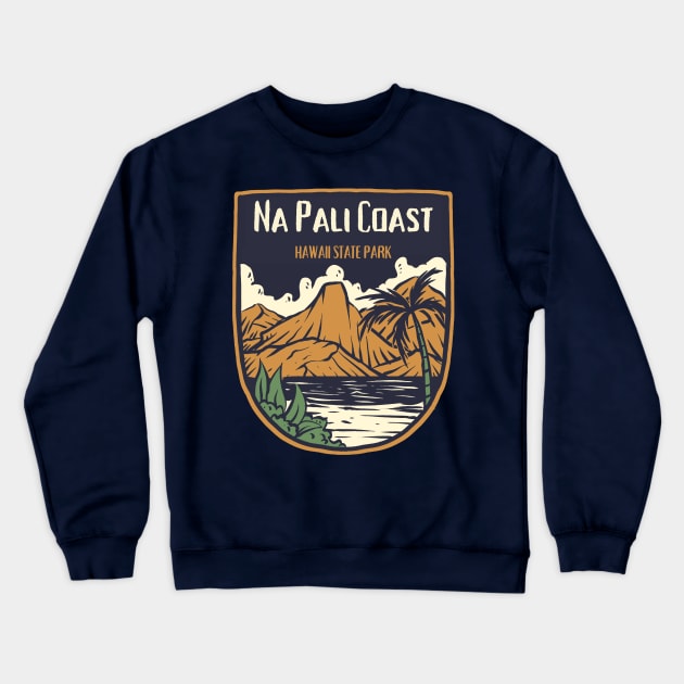 Na Pali Coast State Park Crewneck Sweatshirt by soulfulprintss8